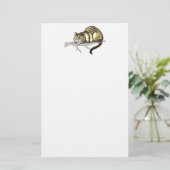 Cheshire Cat Drawing Briefpapier (Staand voorkant)