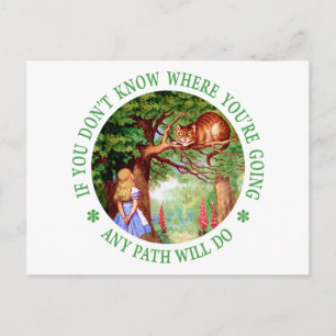 CHESHIRE CAT - ELKE PATH ZAL DAT DOEN BRIEFKAART