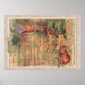 Cheshire cat en Alice Poster (Voorkant)