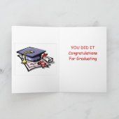 Cheshire Cat Grin - Afstuderen Kaart (Binnen)