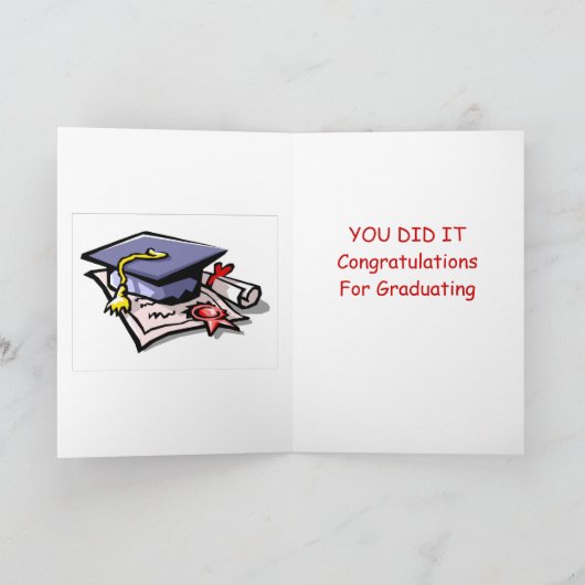 Cheshire Cat Grin - Afstuderen Kaart (Binnen)