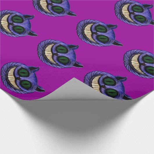 CHESHIRE CAT HEAD (Alice in Wonderland design 2) ~ Cadeaupapier (Hoek)