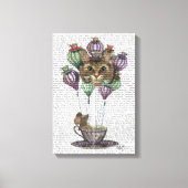 Cheshire Cat Hot Air ballon Canvas Afdruk (Voorkant)