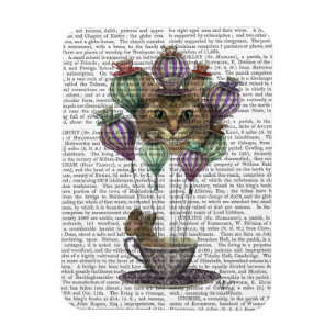 Cheshire Cat Hot Air ballon Magneet