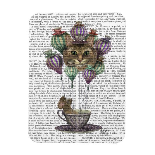 Cheshire Cat Hot Air ballon Magneet (Verticaal)