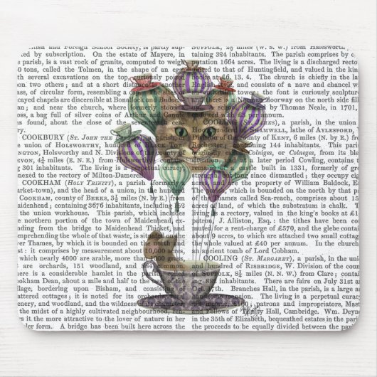 Cheshire Cat Hot Air ballon Muismat (Voorkant)