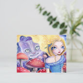 Cheshire Cat Illusion - Briefkaart (Staand voorkant)