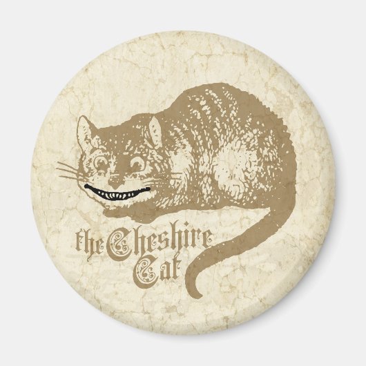Cheshire Cat Illustratie Magneet (Voorkant)