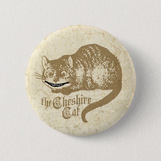  Cheshire Cat Illustratie Ronde Button 5,7 Cm (Voorkant)