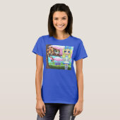 Cheshire Cat in A Tree Alice in Wonderland Emo T-shirt (Voorkant volledig)