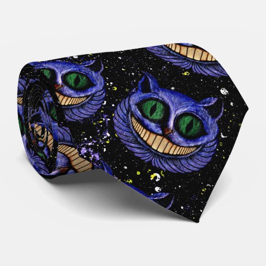 CHESHIRE CAT IN RUIMTE! ~ STROPDAS (Opgerold)