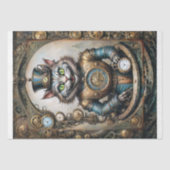 Cheshire Cat in Steampunk Wonderland Decoupage Tissuepapier (Voorkant)