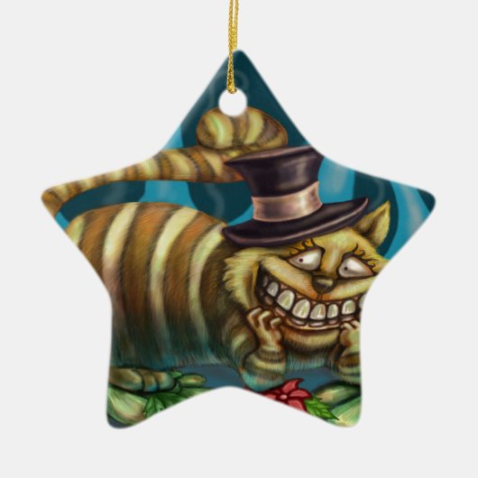 Cheshire Cat Keramisch Ornament (Voorkant)