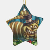 Cheshire Cat Keramisch Ornament (Links)