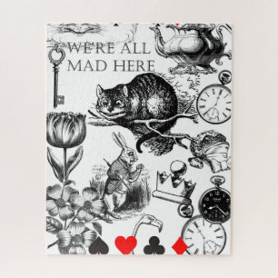 Cheshire Cat klassieke Alice in Wonderland gek Legpuzzel