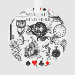 Cheshire Cat klassieke Alice in Wonderland gek Ornament