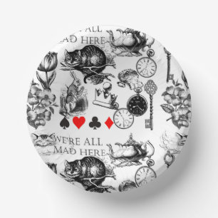 Cheshire Cat klassieke alice in wonderland gek Papieren Kommen