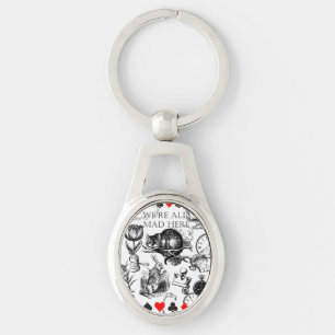 Cheshire Cat klassieke alice in wonderland gek Sleutelhanger