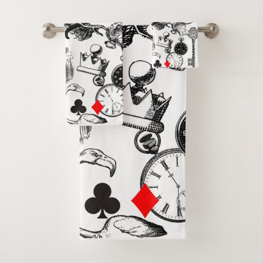 Cheshire Cat klassieker Alice in wonderland gek Bad Handdoek (Insitu)