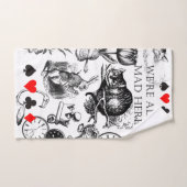 Cheshire Cat klassieker Alice in wonderland gek Bad Handdoek (Handdoek)