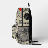 Cheshire Cat klassieker Alice in wonderland gek Bedrukte Rugzak (Rechts)