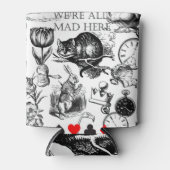 Cheshire Cat klassieker Alice in wonderland gek Blikjeskoeler (Voorkant)