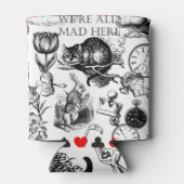 Cheshire Cat klassieker Alice in wonderland gek Blikjeskoeler (Achterkant)