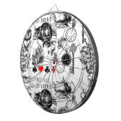 Cheshire Cat klassieker Alice in wonderland gek Dartbord (Voorkant Rechts)