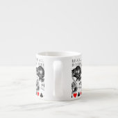 Cheshire Cat klassieker Alice in wonderland gek Espresso Kop (Achterkant)