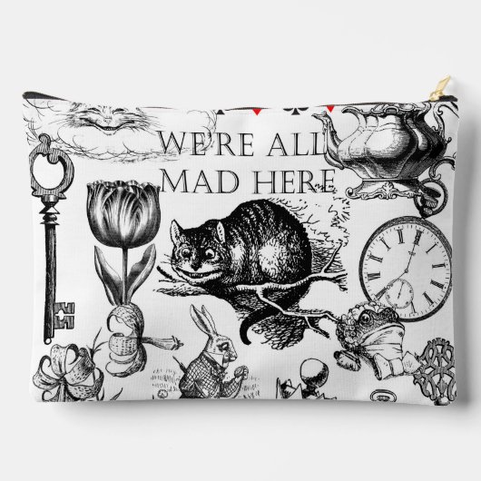 Cheshire Cat klassieker Alice in wonderland gek Etui (Achterkant)