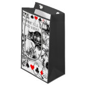 Cheshire Cat klassieker Alice in wonderland gek Klein Cadeauzakje (Voorkant Gekanteld)