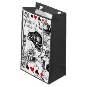 Cheshire Cat klassieker Alice in wonderland gek Klein Cadeauzakje (Achterkant Gekanteld)