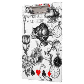 Cheshire Cat klassieker Alice in wonderland gek Klembord (Links)