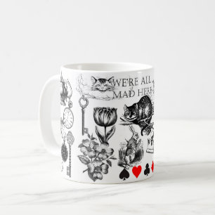 Cheshire Cat klassieker Alice in wonderland gek Koffiemok