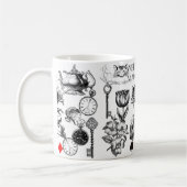 Cheshire Cat klassieker Alice in wonderland gek Koffiemok (Links)