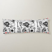 Cheshire Cat klassieker Alice in wonderland gek Lichaamskussen (Achterkant)