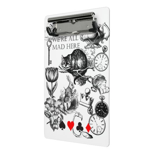 Cheshire Cat klassieker Alice in wonderland gek Mini Klembord (Angled2)