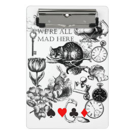 Cheshire Cat klassieker Alice in wonderland gek Mini Klembord