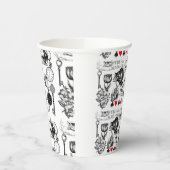 Cheshire Cat klassieker Alice in wonderland gek Papieren Bekers (Links)