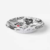 Cheshire Cat klassieker Alice in wonderland gek Papieren Kommen (Gebogen)