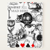 Cheshire Cat klassieker Alice in wonderland gek Planner (Achterkant)
