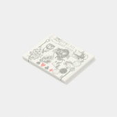 Cheshire Cat klassieker Alice in wonderland gek Post-it® Notes (Schuin)