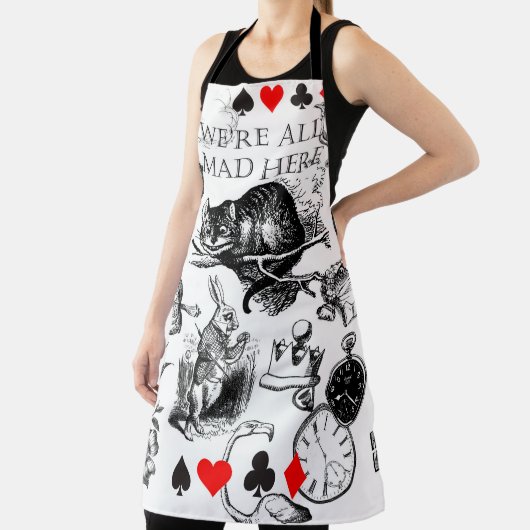 Cheshire Cat klassieker Alice in wonderland gek Schort (Insitu)