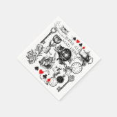 Cheshire Cat klassieker Alice in wonderland gek Servet (Hoek)