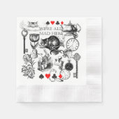 Cheshire Cat klassieker Alice in wonderland gek Servet (Voorkant)