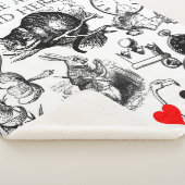 Cheshire Cat klassieker Alice in wonderland gek Sherpa Deken (3/4)