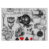 Cheshire Cat klassieker Alice in wonderland gek Snijplank (Voorkant)