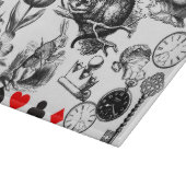 Cheshire Cat klassieker Alice in wonderland gek Snijplank (Hoek)