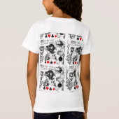 Cheshire Cat klassieker Alice in wonderland gek T-shirt (Achterkant)