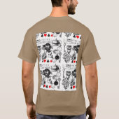 Cheshire Cat klassieker Alice in wonderland gek T-shirt (Achterkant)